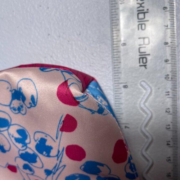 Estee Lauder | Vintage Silk Bag | Red White Blue Glamour Girl Model | 5 for $15! - Picture 4 of 5